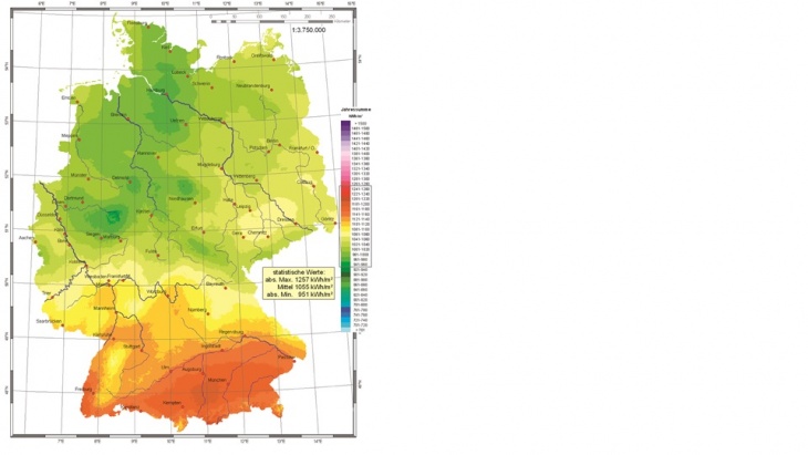 Globalstrahlung in Deutschland