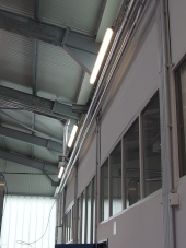 LED-Beleuchtung an Wand