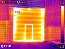 IR-Bild Sektionaltor